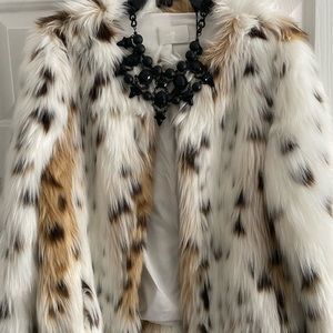 7 For All Mankind Snow Leopard Jacket